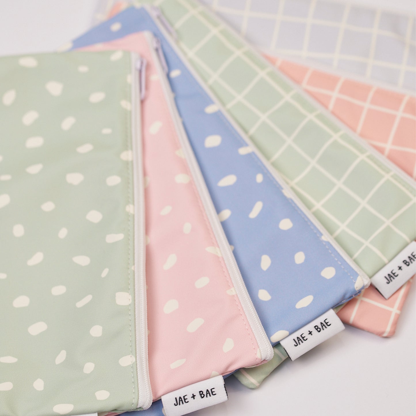 Waterproof Pouch - Sage Check