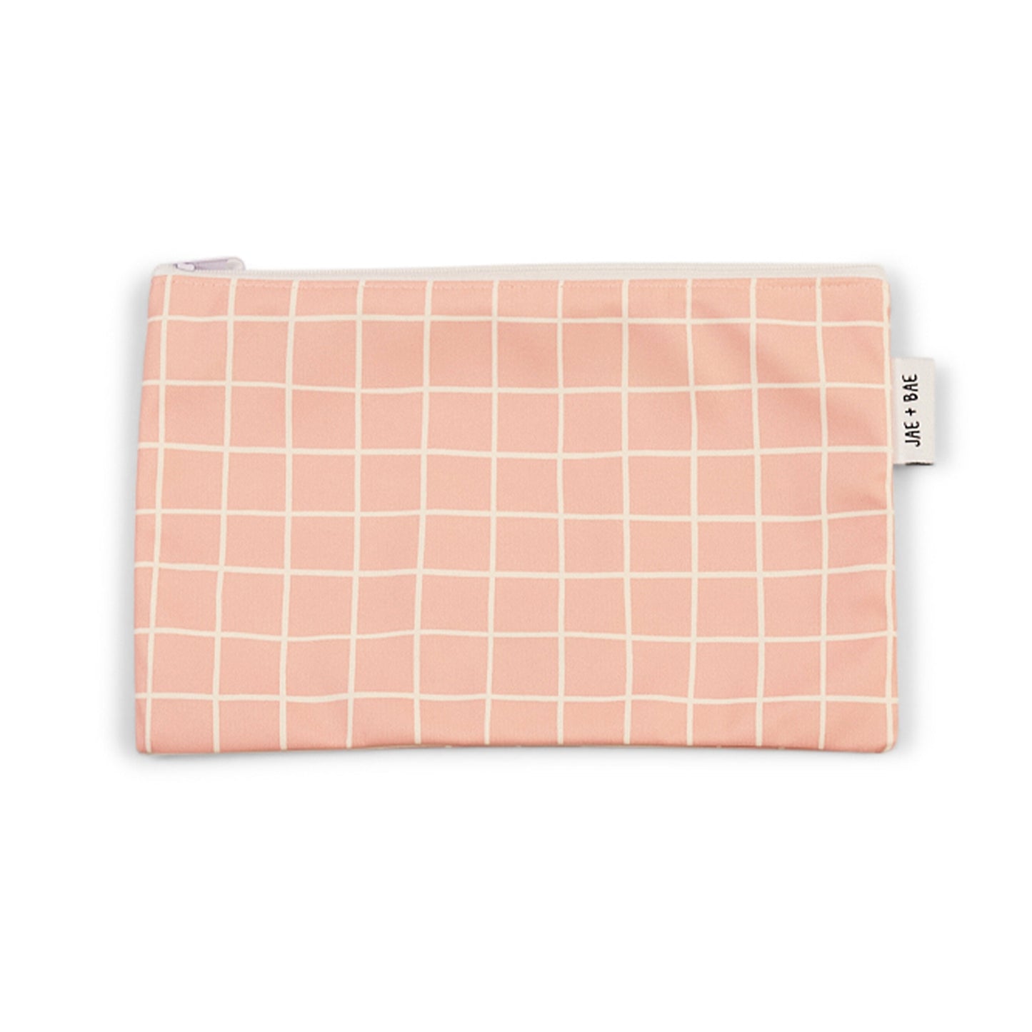 Waterproof Pouch - Peach Check